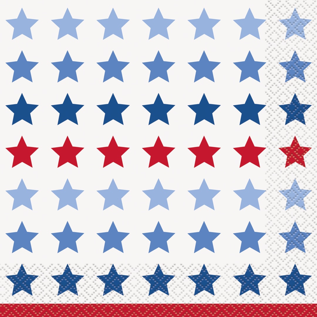 Patriotic USA Luncheon Napkins, 16ct
