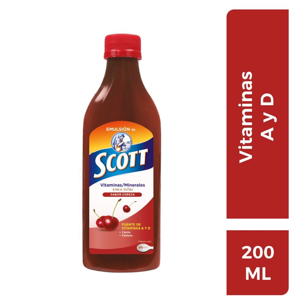 Emulsion de Scott Multivitamínico Cereza 200 ml