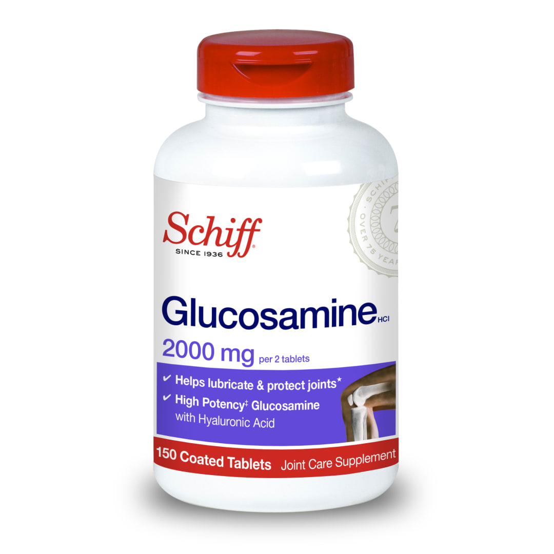 SCHIFF® Glucosamine - Coated w/HA 2000mg 12/150 ct.