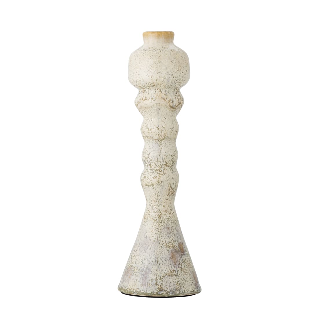 82072454 - Bancroft Candle Holder, White, Terracotta STOCK: 98