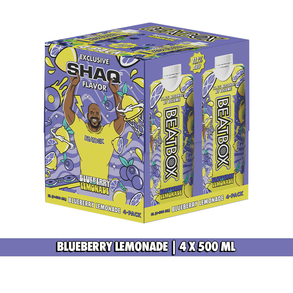 BeatBox Blueberry Lemonade, 11.1% ABV, 4/500ml