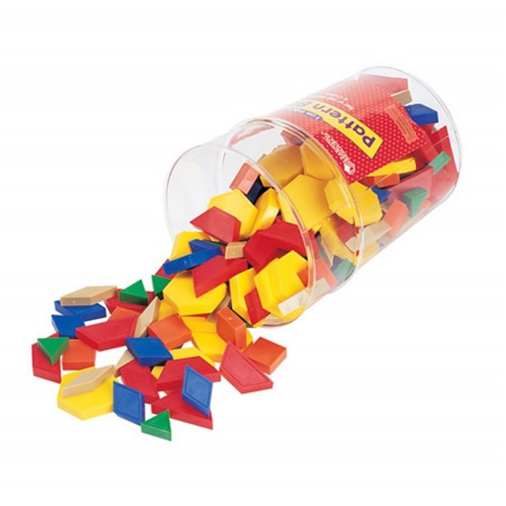 PLASTIC PATTERN BLOCKS 1CM (SET/250)