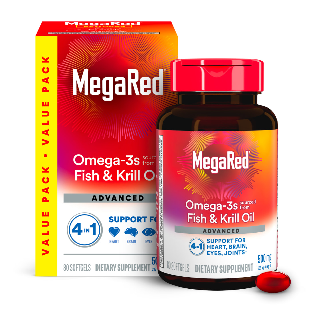 MEGARED® Advanced 4in1 2x Concentrated Omega - 500mg 12/80 ct.
