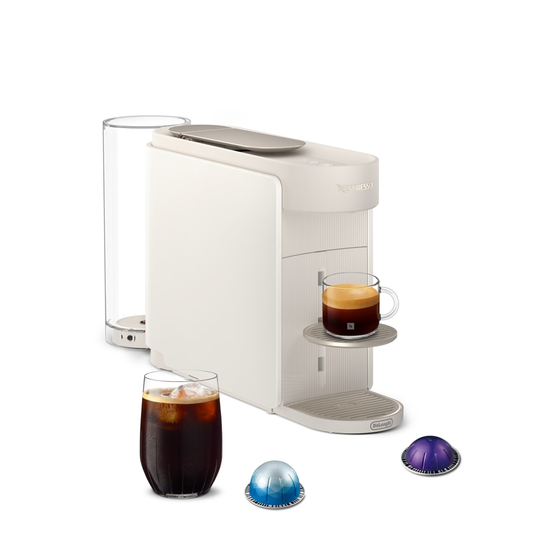 Nespresso Vertuo Up Coffee and Espresso Maker by De'Longhi, Pearl White