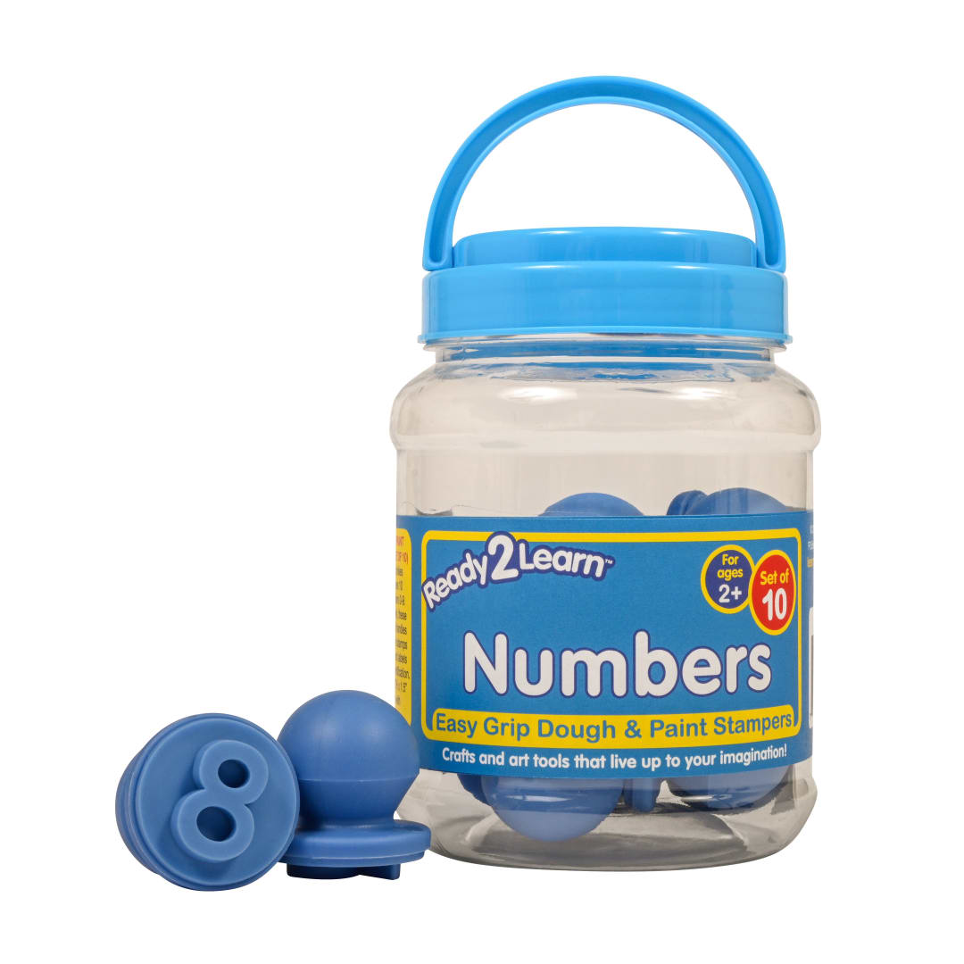Easy Grip Dough and Paint Stampers - Numbers