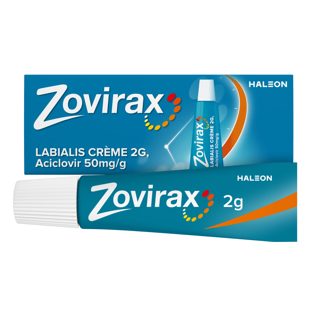 Zovirax Labialis 50 mg/g Aciclovir, crème (tube), 2g