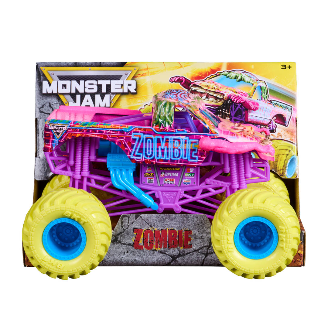 Monster Jam Zombie Monster Truck Die-Cast Vehicle, 1:24 Scale