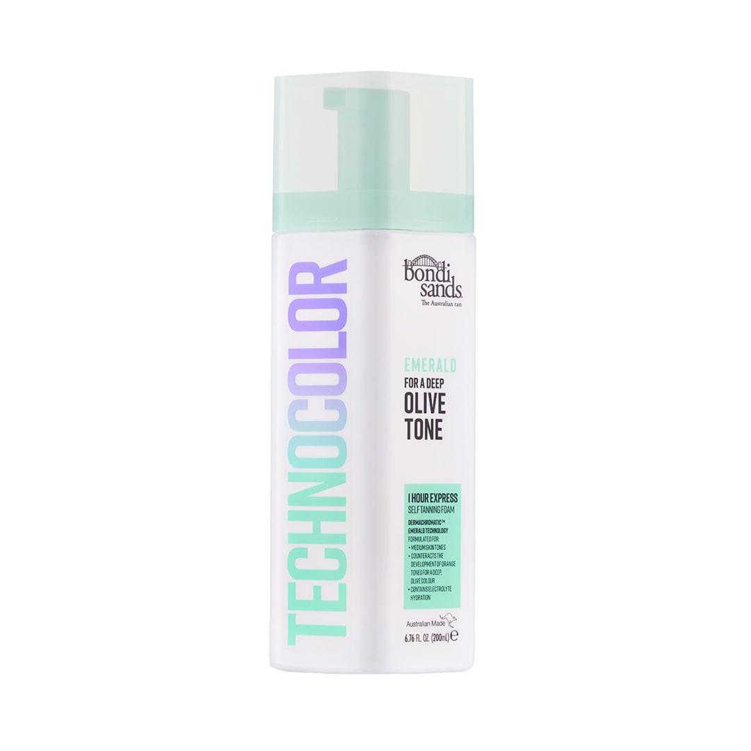 Bondi Sands Technocolor 1 Hour Express Tanning Foam, Emerald, 6.76 Fl Oz