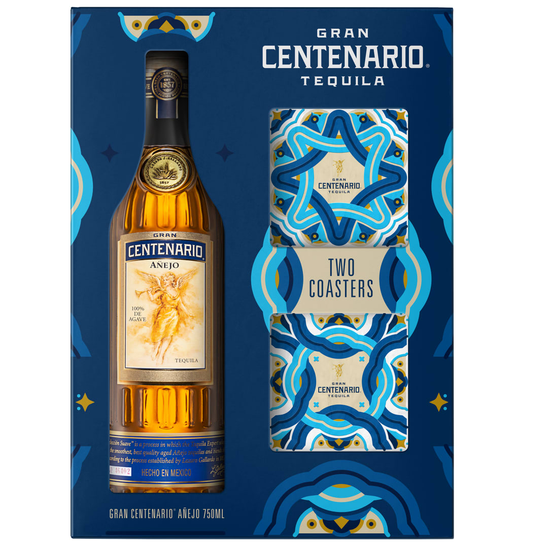 Gran Centenario Añejo with Two Ceramic Coasters