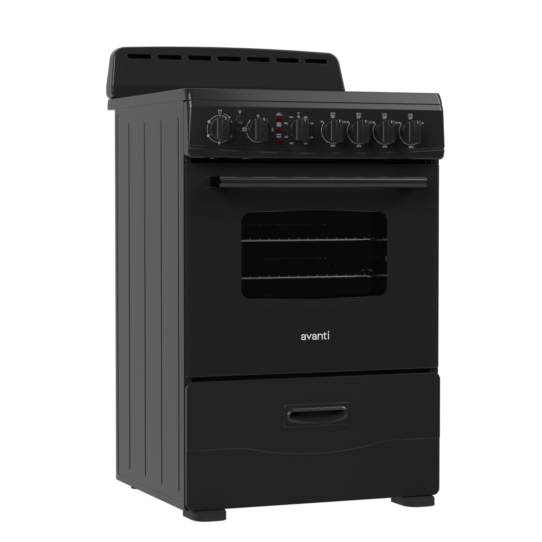 CERU240P1B - Avanti 24"  Ceramic Top Electric Range, Black