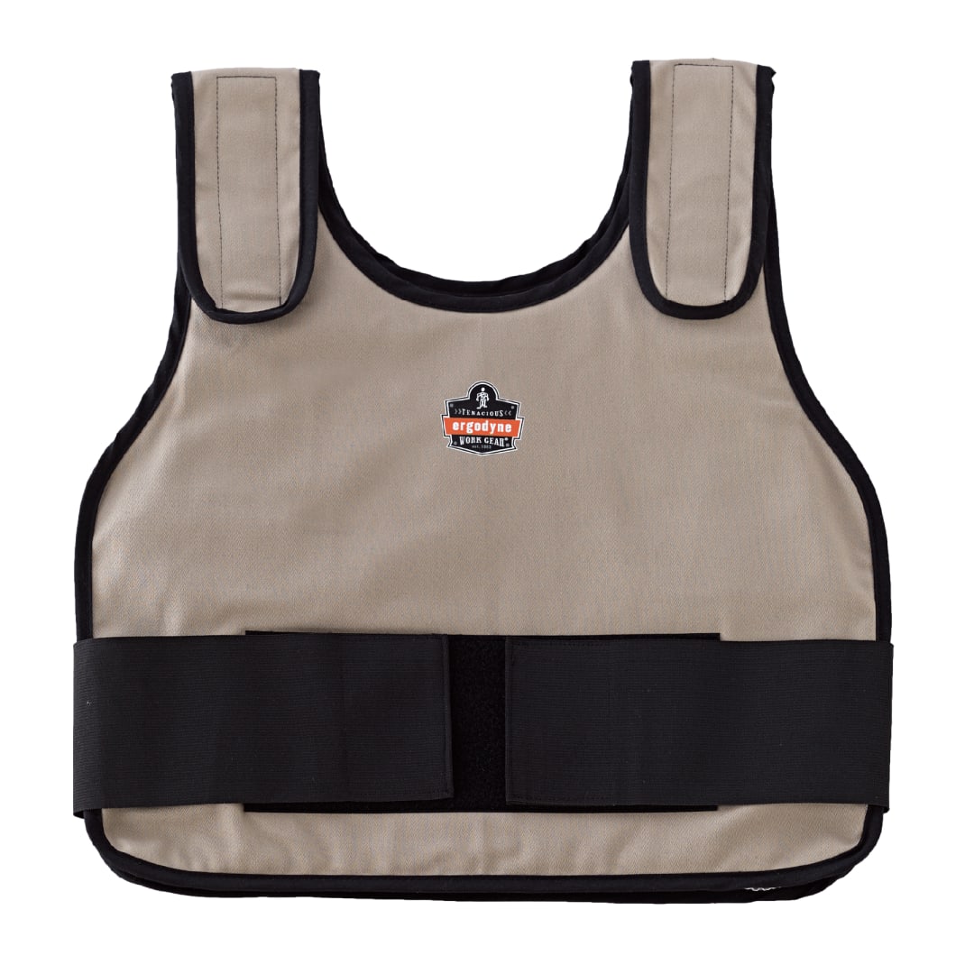 6235 L/XL Khaki Standard Phase Change Cooling Vest - Vest Only