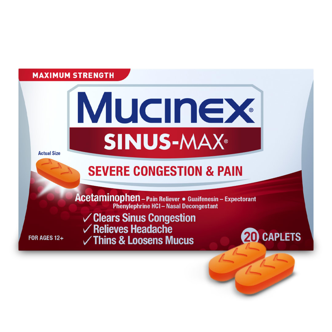 MUCINEX® SINUS-MAX® - Severe Congestion & Pain 24/20 ct.