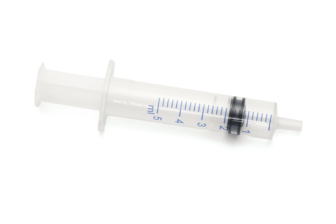 Covetrus 3-Part Luer Side Syringe, White, 5mL, Sterile