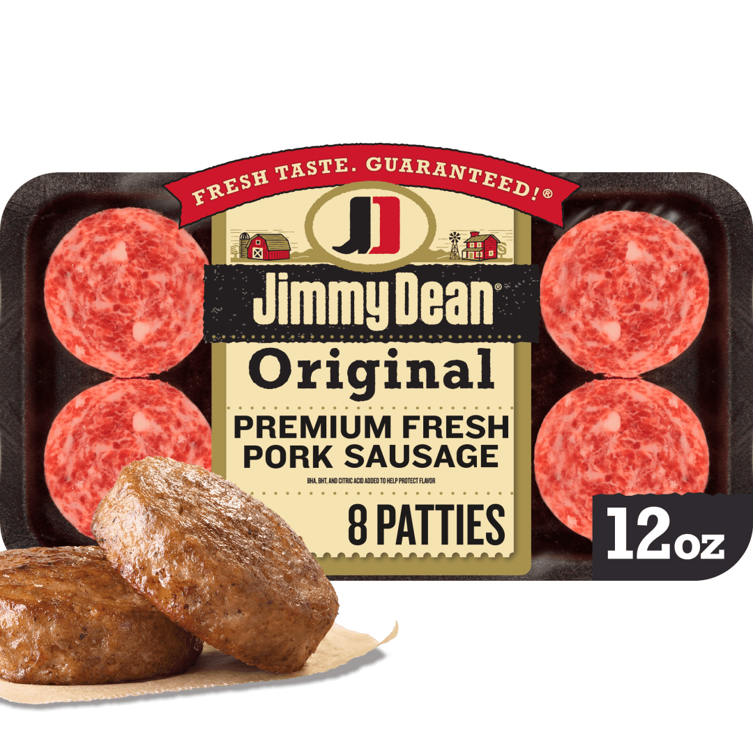 Jimmy Dean Original Premium Fresh Pork Sausage Patties, 12 oz