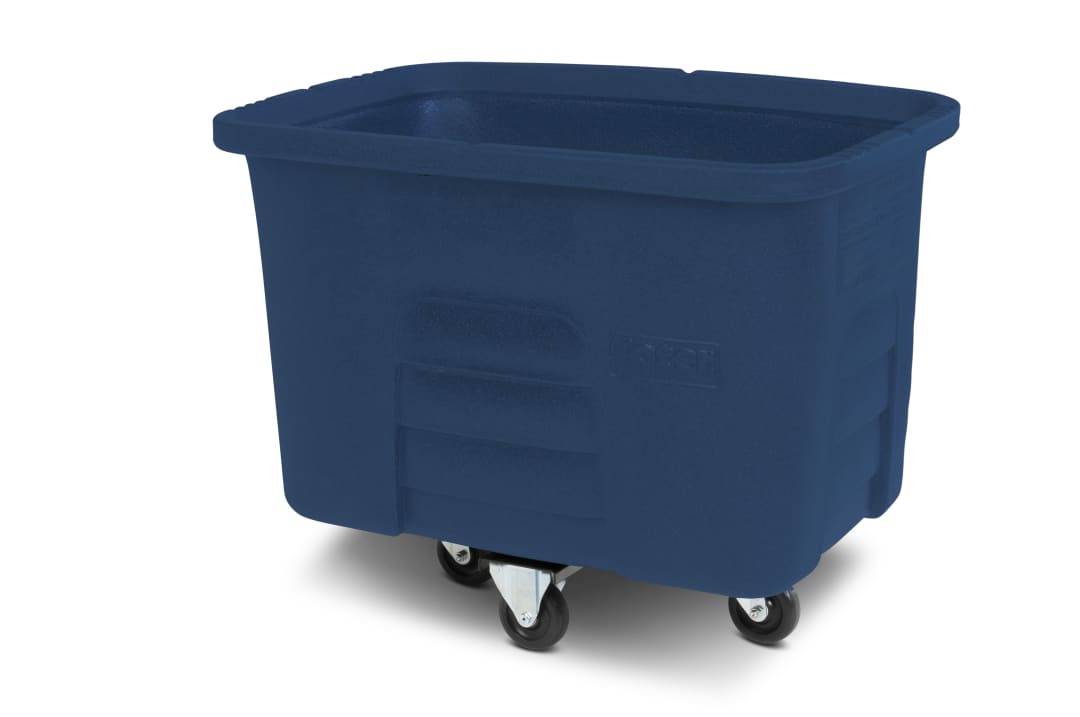 8 Cubic Feet 300 lbs. Capacity Heavy Duty Manual Cube Truck - Blue