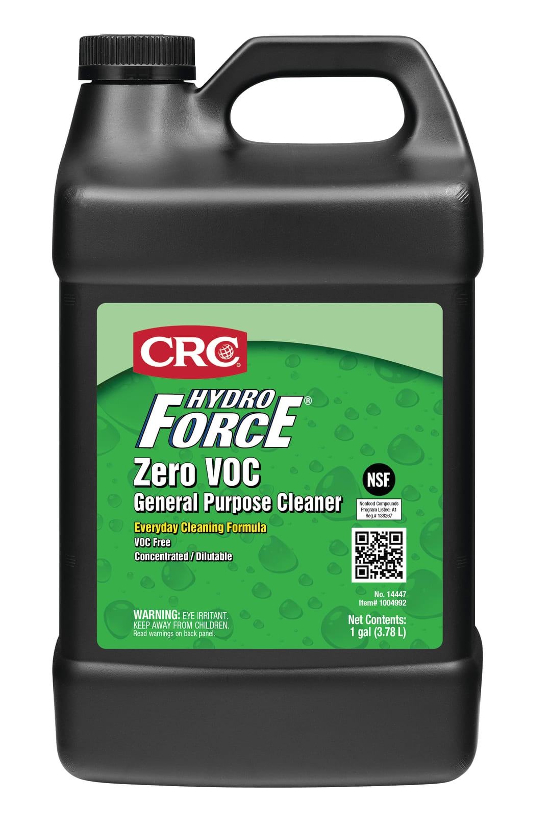 CRC HydroForce Zero VOC General Purpose Cleaner 1X1GL