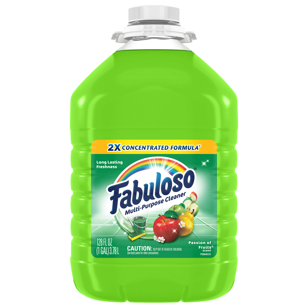 Fabuloso Multi-Purpose Cleaner, 2X Concentrated Formula, Passions of Fruit Scent, 128 oz