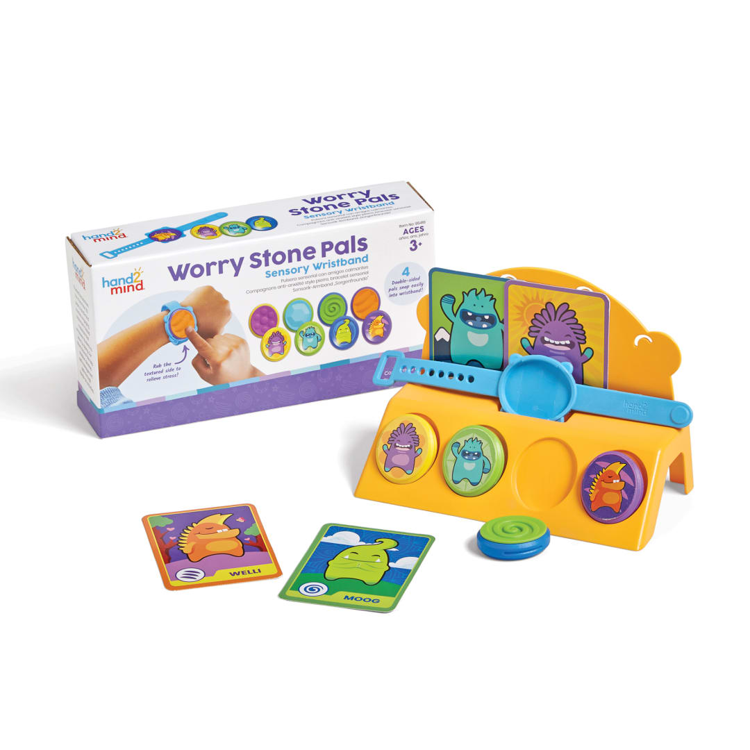 WORRY STONE PALS SENSORY WRISTBAND, S/23