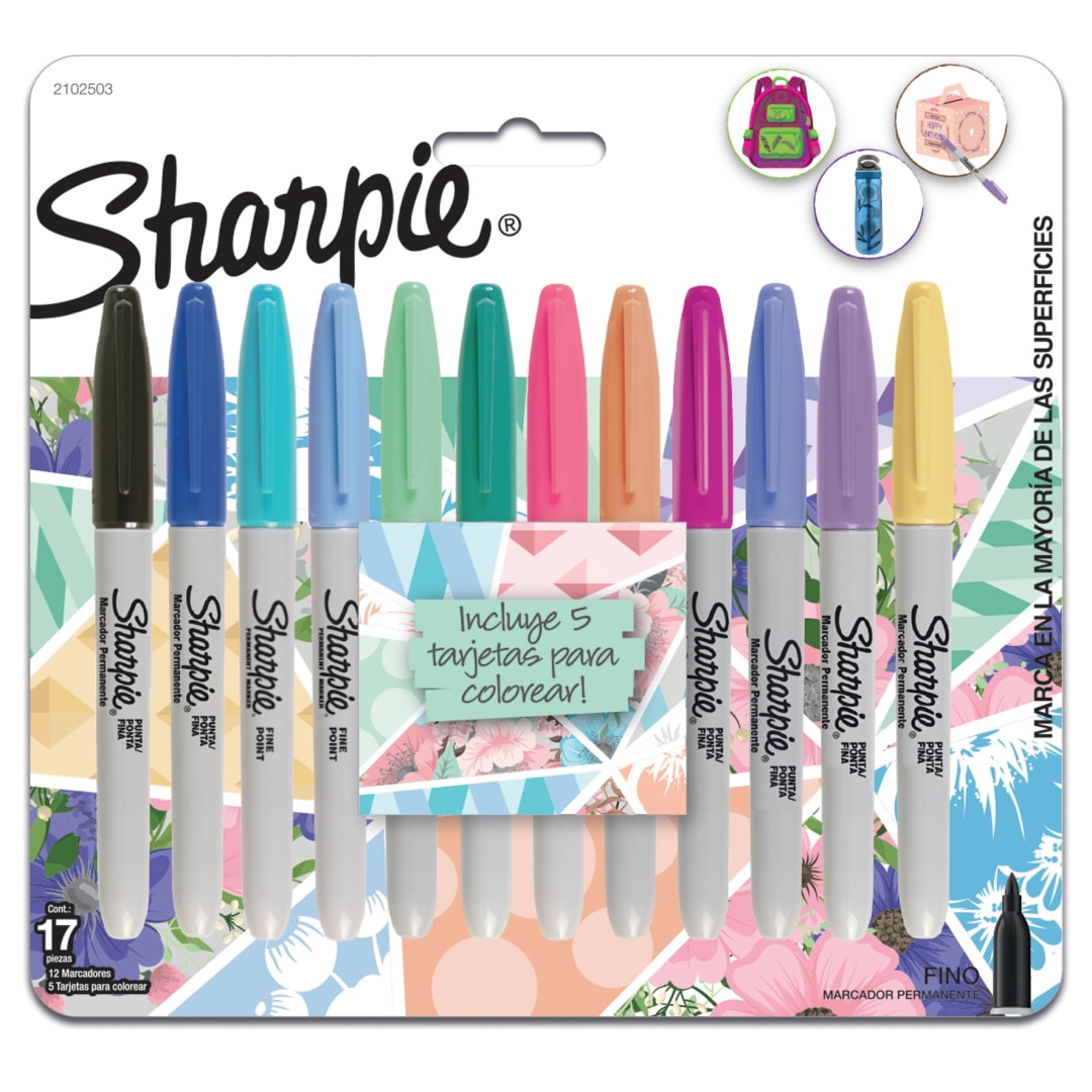 SHARPIE FINE TROPICAL TJX12 PZAS + TARJS