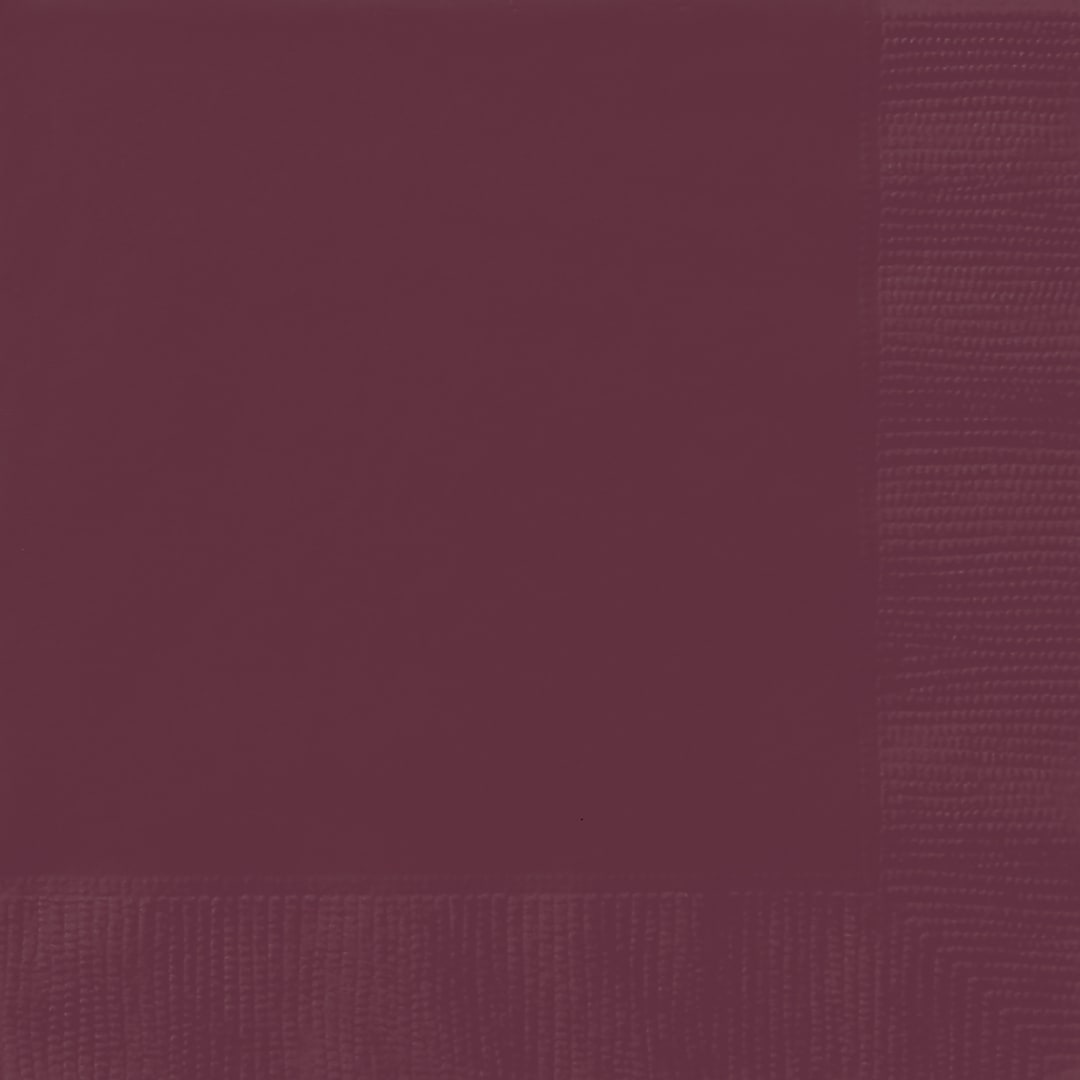 Burgundy Solid Luncheon Napkins, 40ct