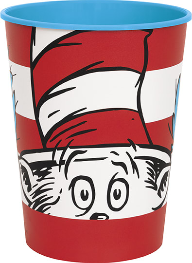 Cat in the Hat 16oz Plastic Stadium Cup