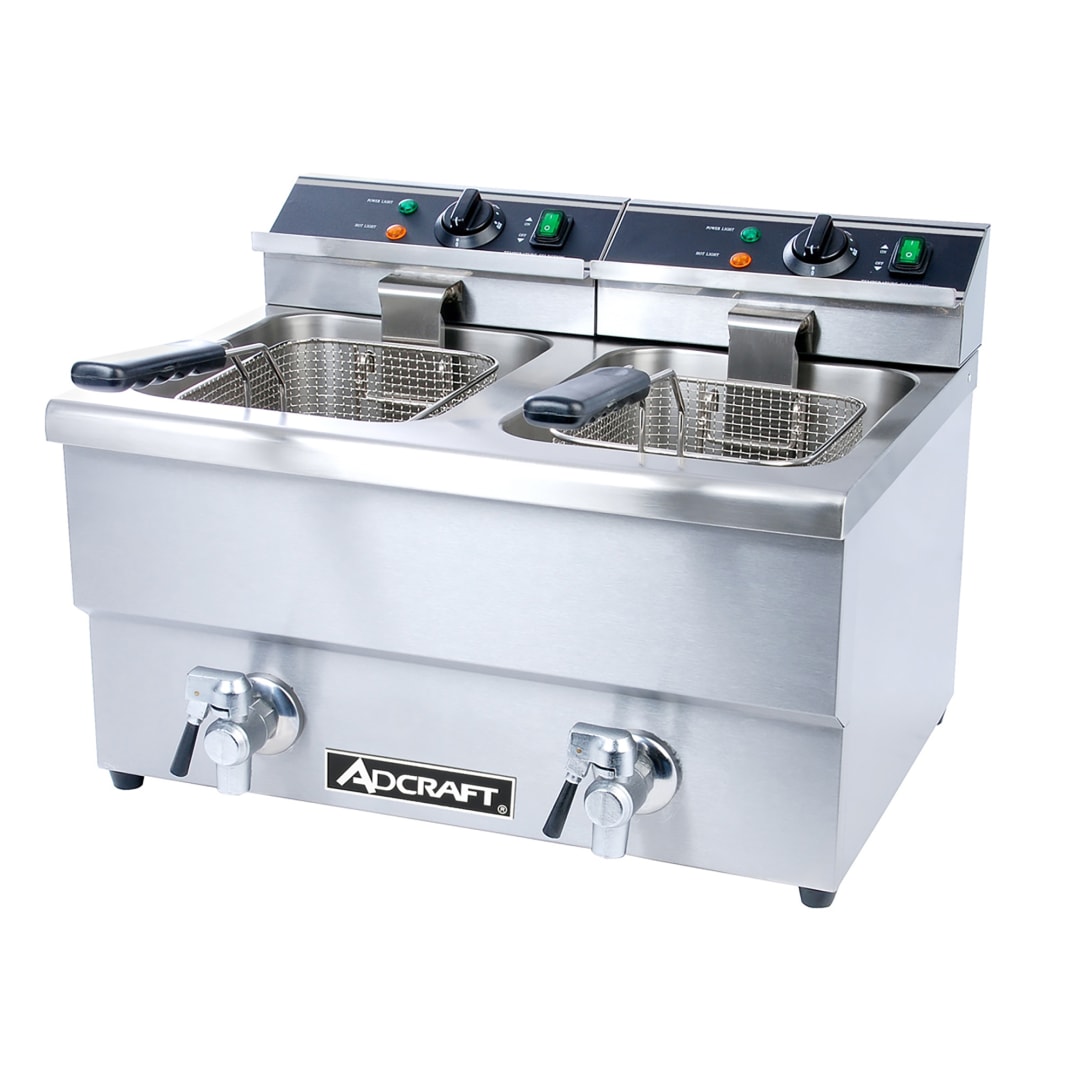 DF-12L/2 - DEEP FRYER DOUBLE 6L W/FAUCET