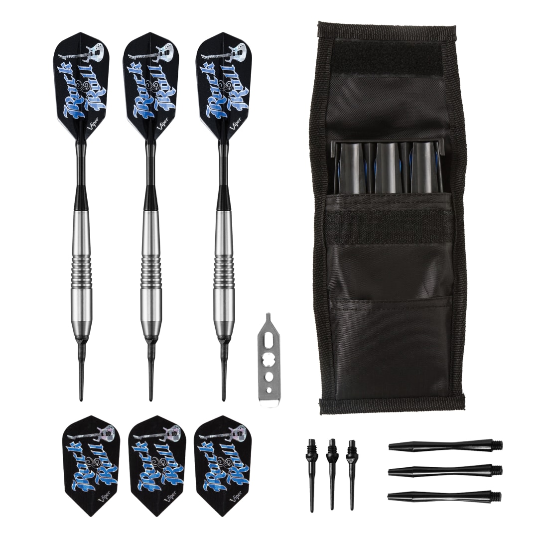 Viper Rock & Roll Underground Soft Tip Darts & Casemaster Single Black Dart Case