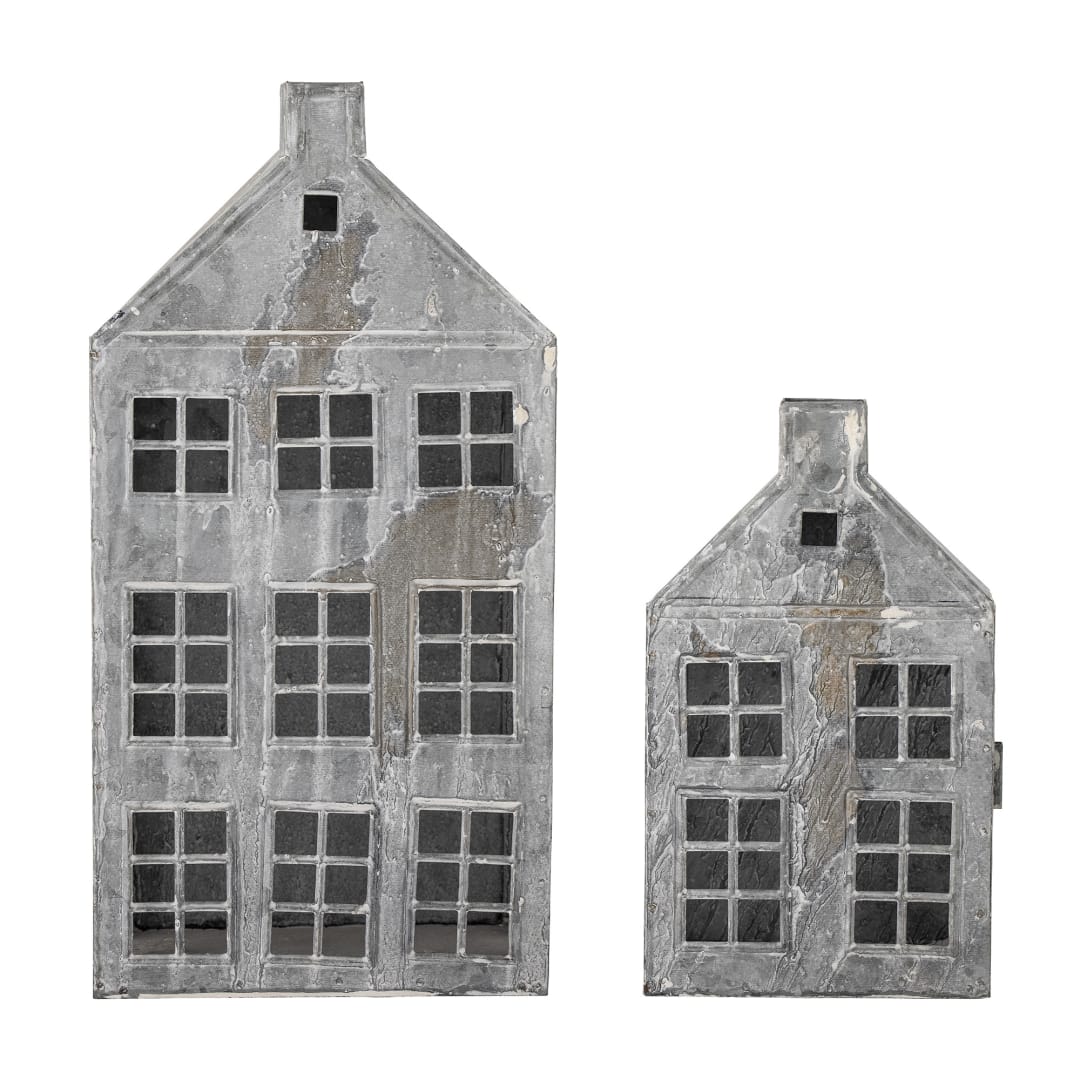 82066016 - Heidrun Lantern, Grey, Iron STOCK: 22