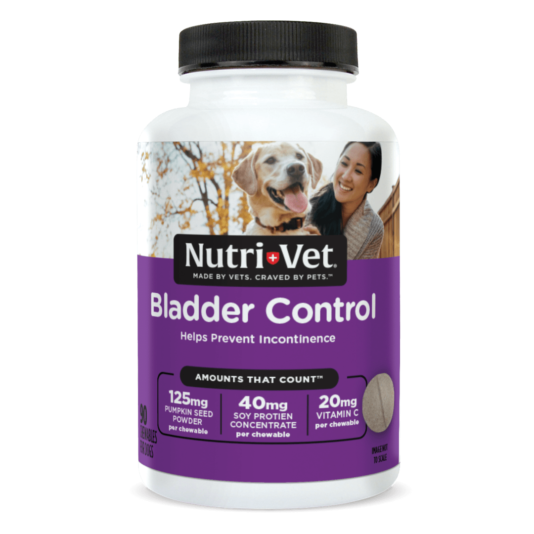 Nutri-Vet Bladder Control Supplement for Dogs, 90 Chewable Tablets