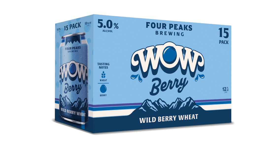 Four Peaks Brewing Wow Berry Wheat Ale 15 pack 12 fl oz Cans