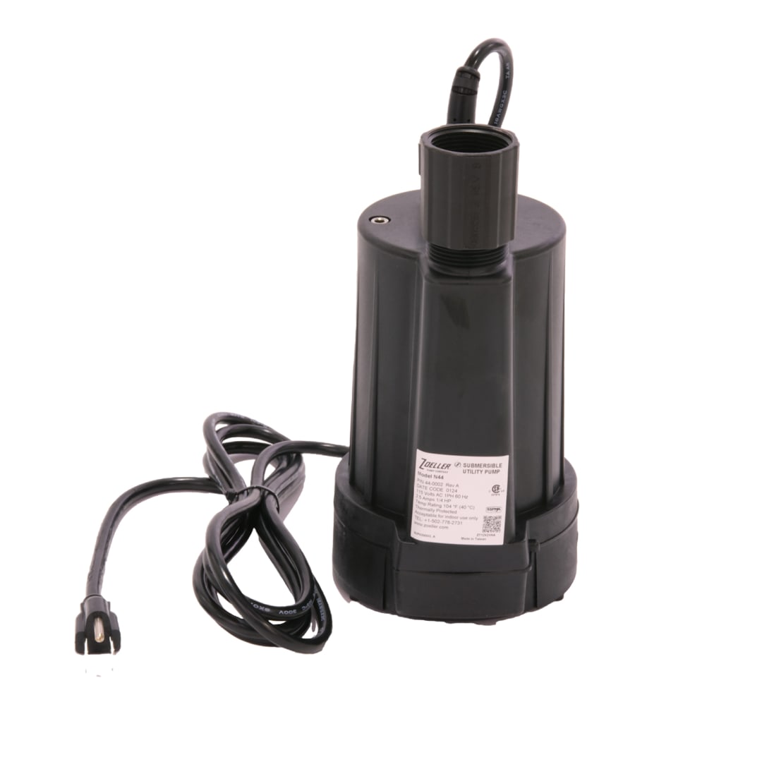 Zoeller 44-0005 N44 Nonautomatic Submersible Utility Pump 1/4 HP, 115V, 1PH