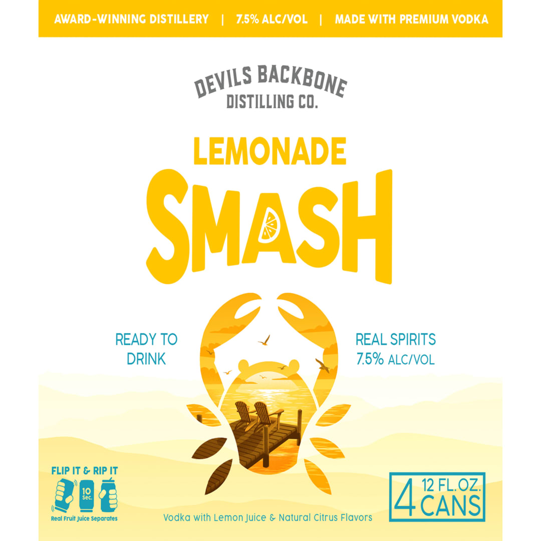 Devil's Backbone Rtd Lemon Smash 4 4/12c Cans