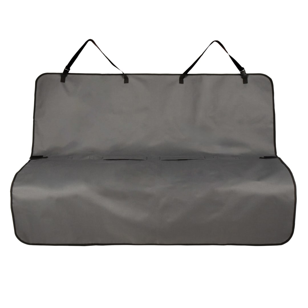 TrustyPup Car Pet Bench Seat Cover Adjustable to Fit Most Cars, Black, OS