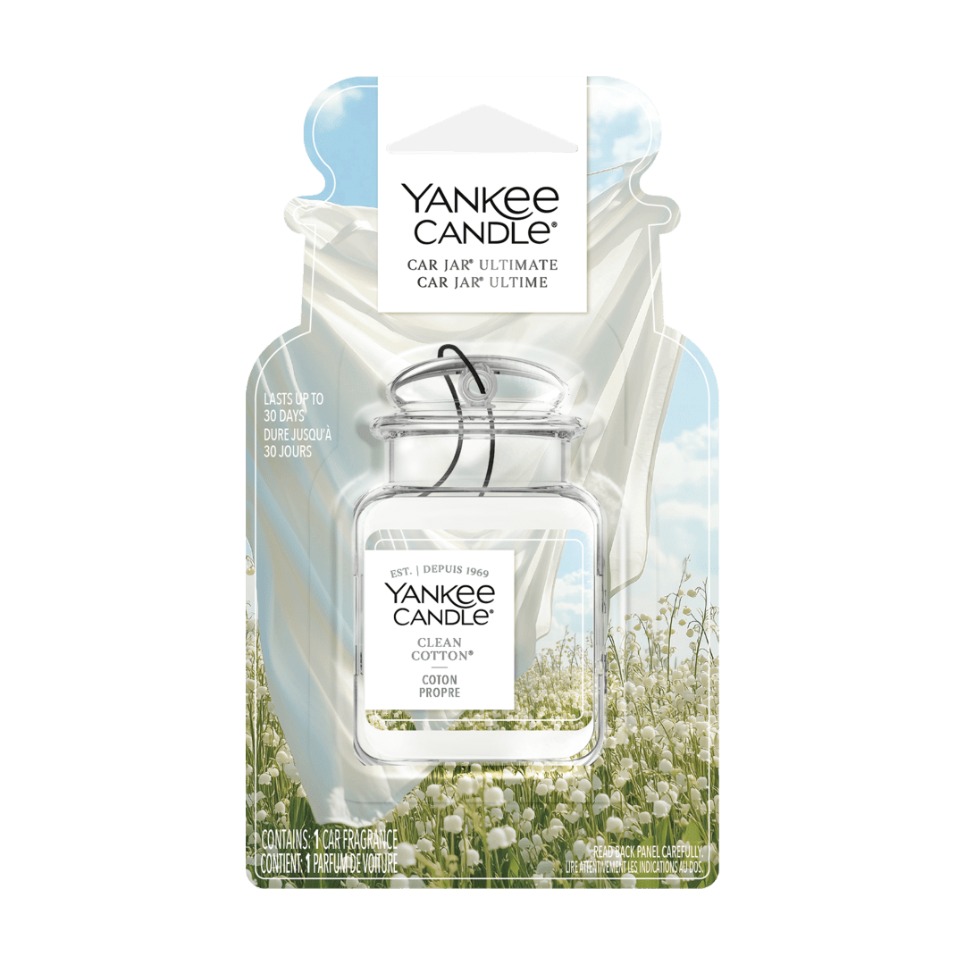 Désodorisant de voiture Yankee Candle Car Jar Ultime, parfum Coton frais