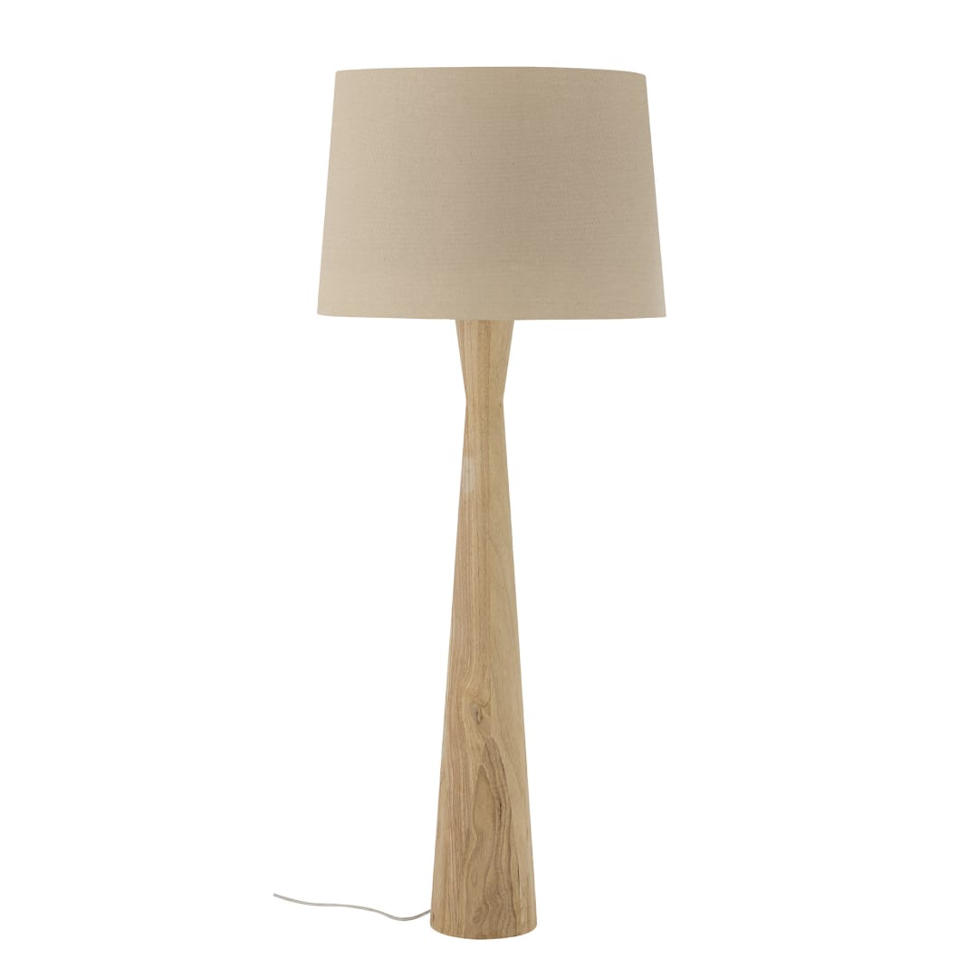 82068057 - Leonor Floor Lamp, Nature, Rubberwood STOCK: 189