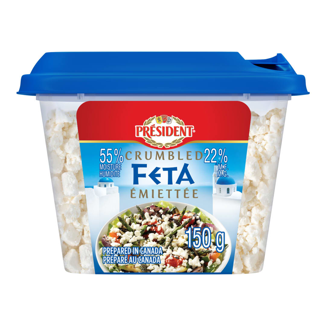 Président Crumbled Feta Cheese, 150g