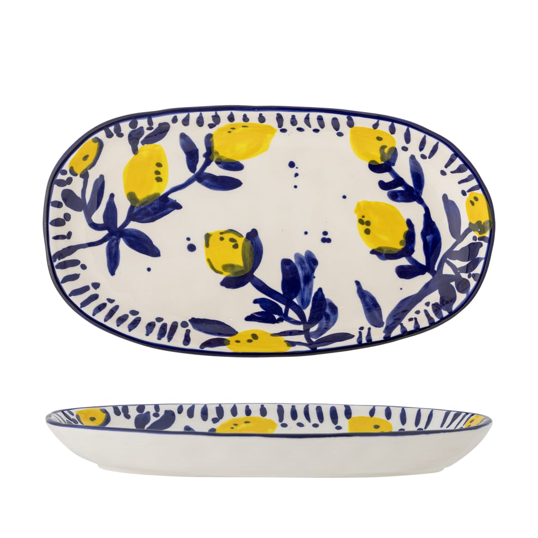 82061674 - Maxima Serving Plate, Blue, Stoneware STOCK: 78