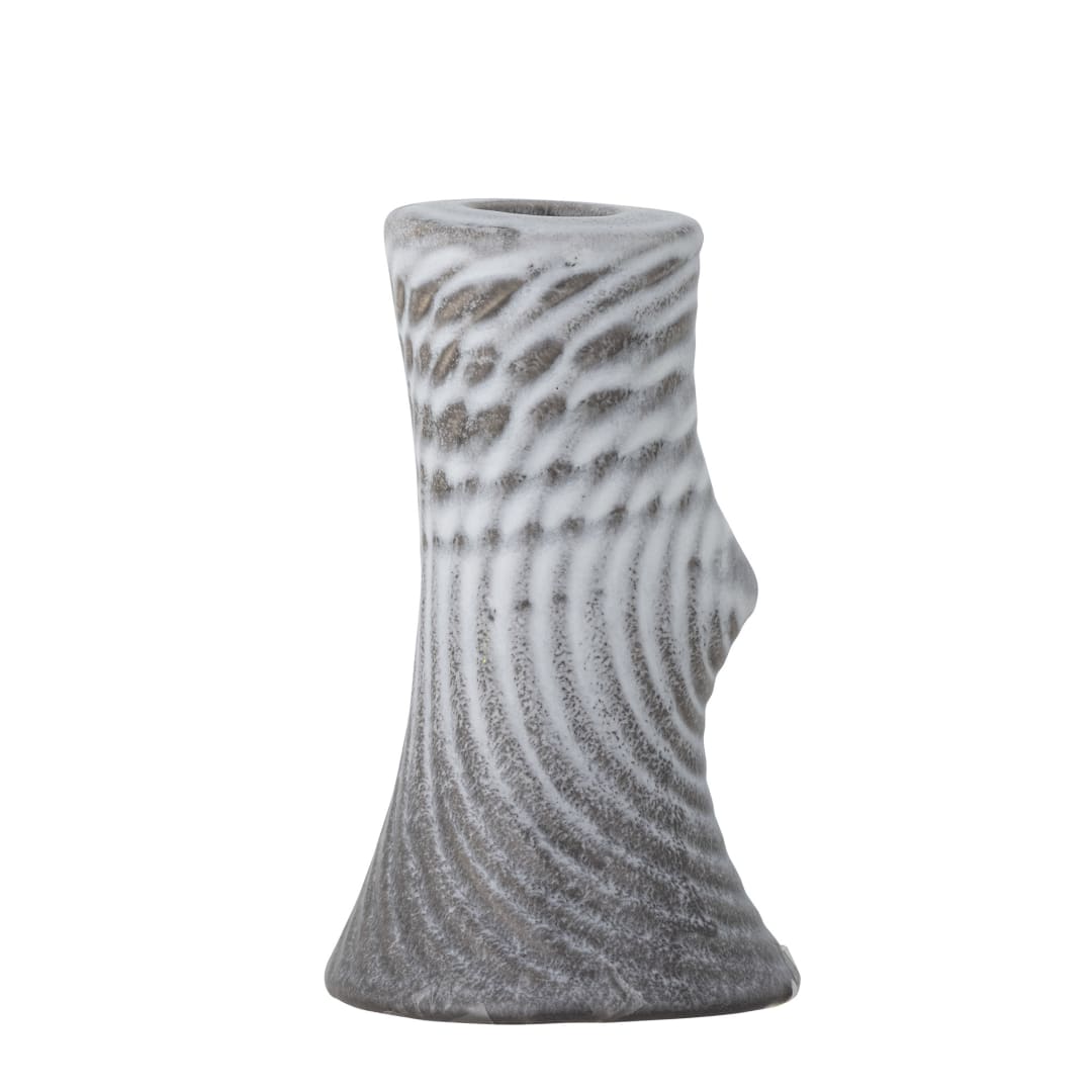 82060133 - Raheem Candle Holder, Grey, Stoneware STOCK: 300