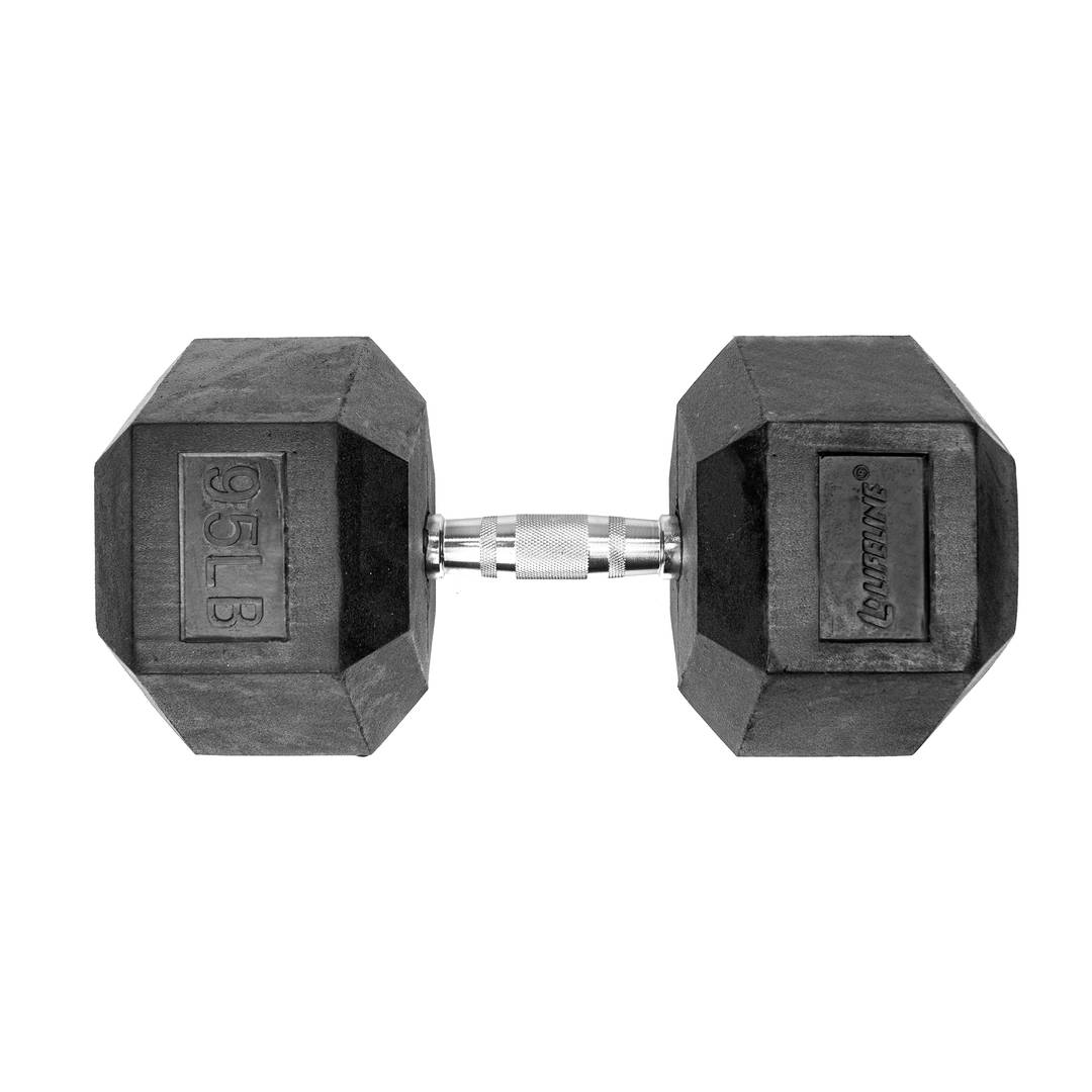 Lifeline Hex Rubber Dumbbell -