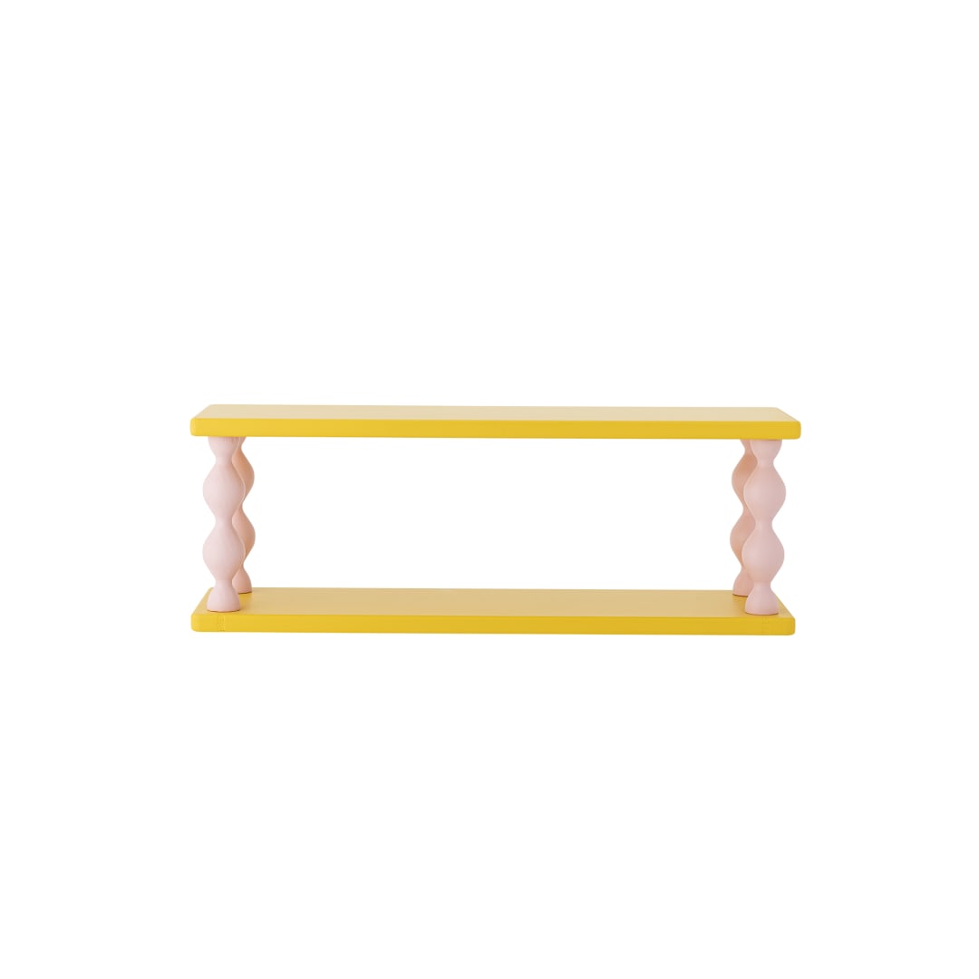 82062920 - Bibiola Shelf, Yellow, MDF STOCK: 248