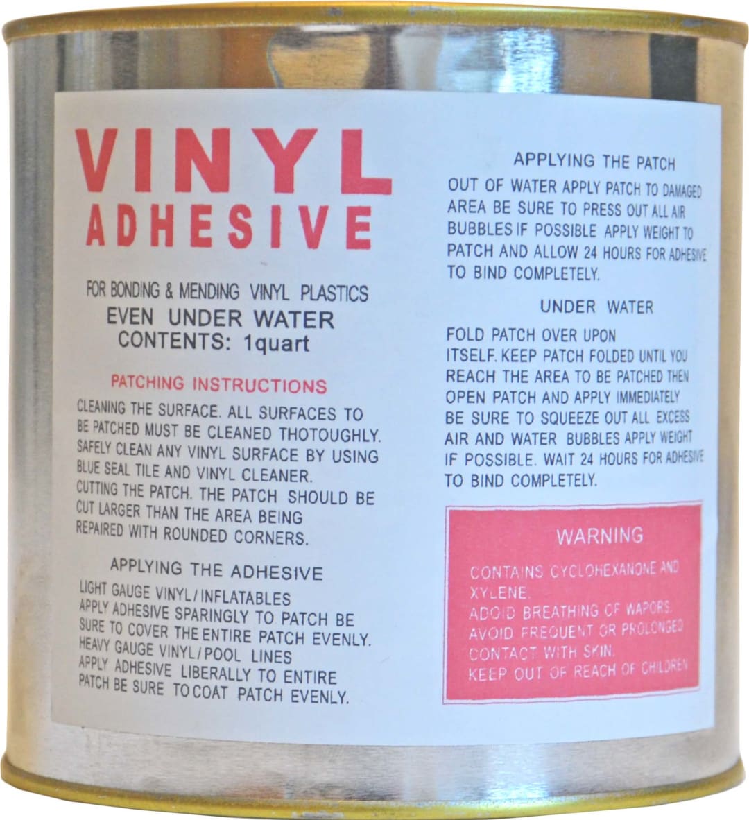PVC Vinyl Adhesive Glue, 1 qua