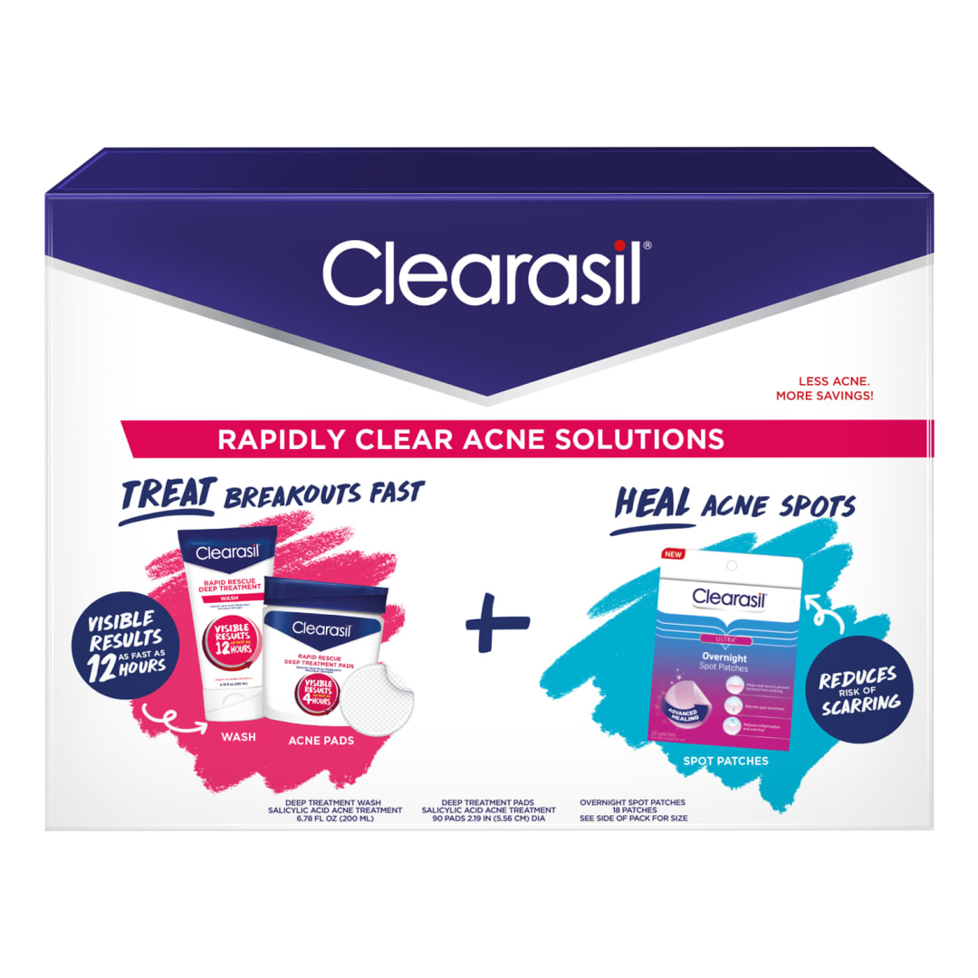 CLEARASIL® Rapidly Clear Acne Solutions Kit 3/1 ct.