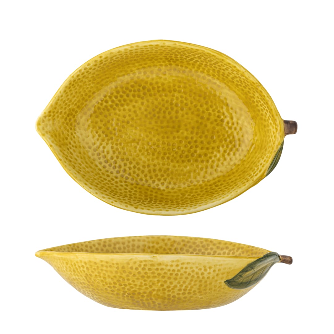 82061441 - Limone Bowl, Yellow, Stoneware STOCK: 122