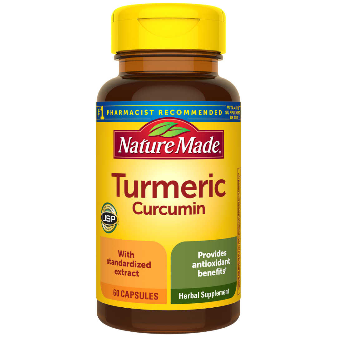 Nature Made Turmeric Curcumin 500 mg, Herbal Supplement for Antioxidant Support, 60 Capsules, 60 Day Supply