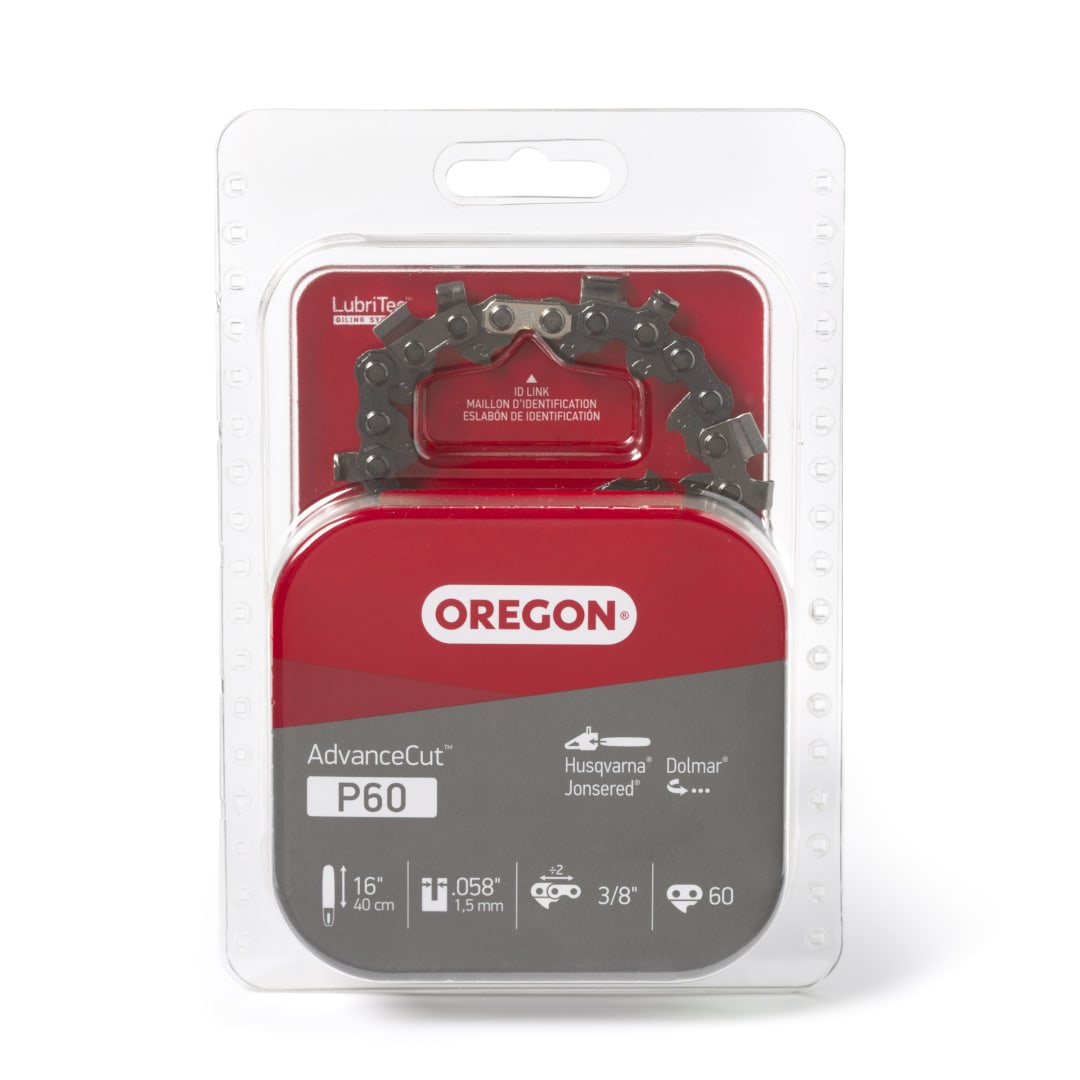 Oregon P60 AdvanceCut Saw Chain for 16 in. Bar - 60 Drive Links - fits Husqvarna, Jonsered, Shindaiwa and Dolmar