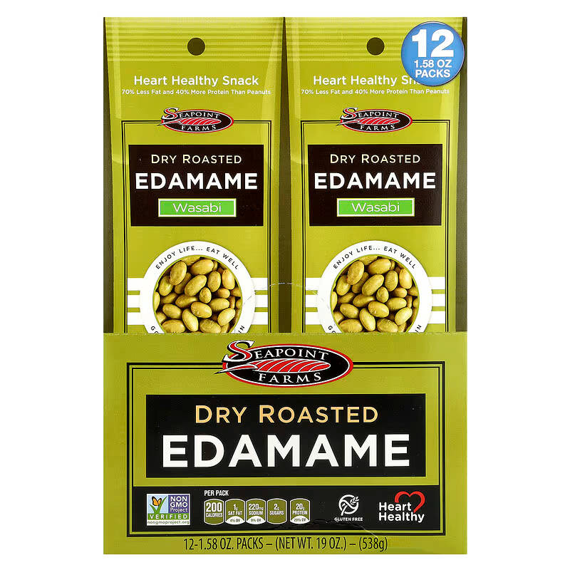 Crunchy Air-Dried Edamame - Sea Salt