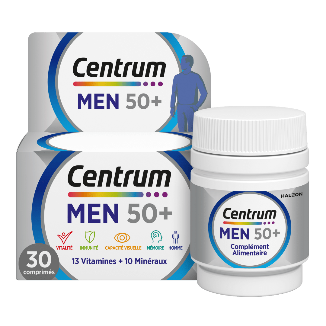 Centrum Men 50+ Multivitamines | 13 Vitamines & 10 Minéraux