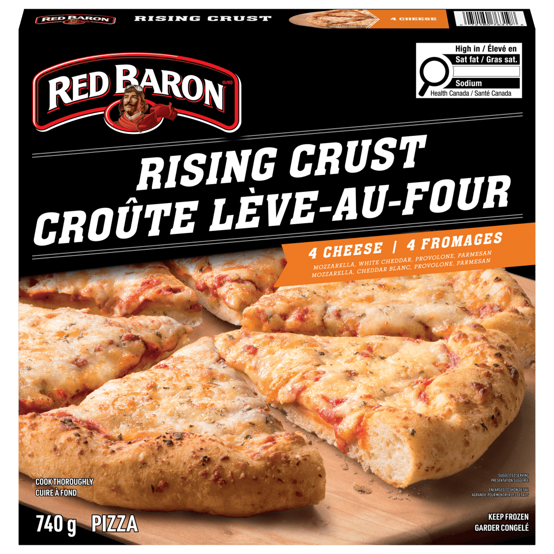 Red Baron Rising Crust Four Cheese Medley Frozen Pizza