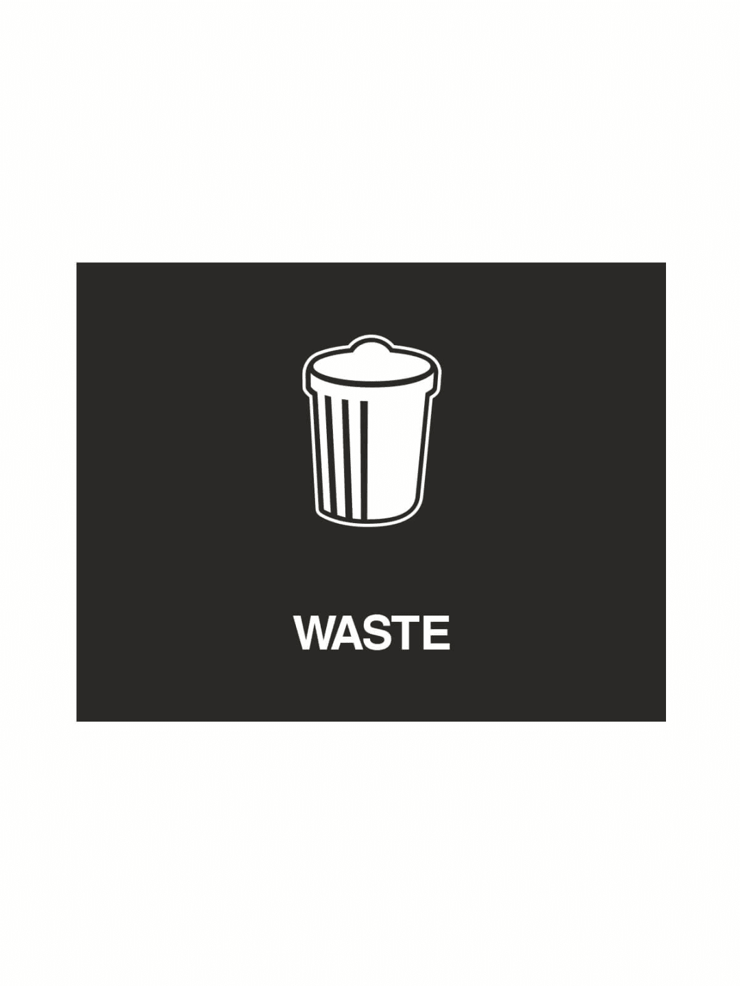  VISION - Sign - Waste - Black