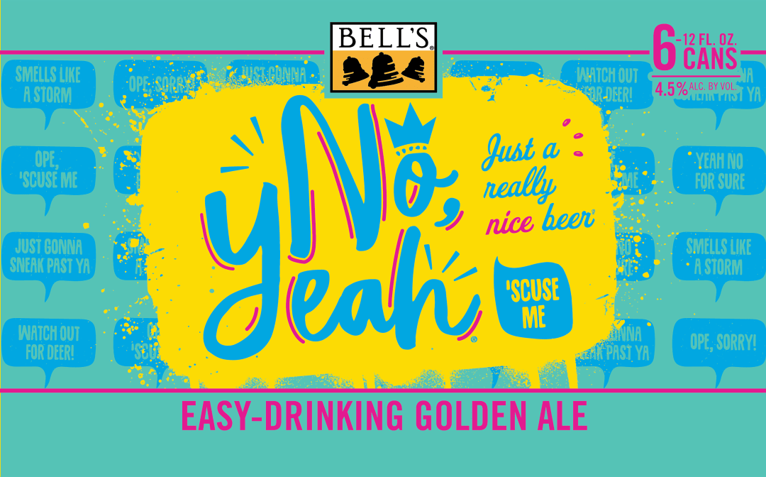 No, Yeah Easy Drinking Golden Ale Beer, 6 Pack, 12 fl oz Cans
